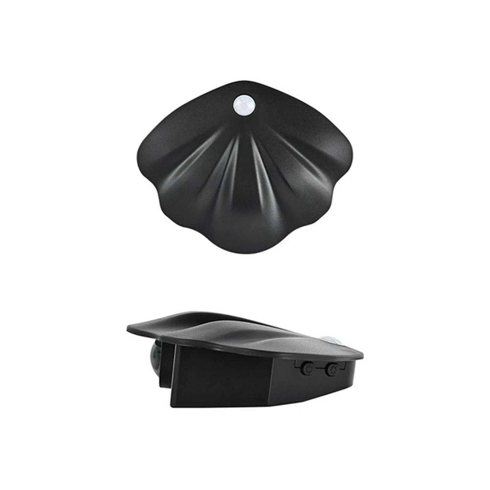 

BHTS-Night Light Motion Sensor Shell Shaped Spotlight Rechargeable Bedroom Corridor Staircase Mural Decorative Light