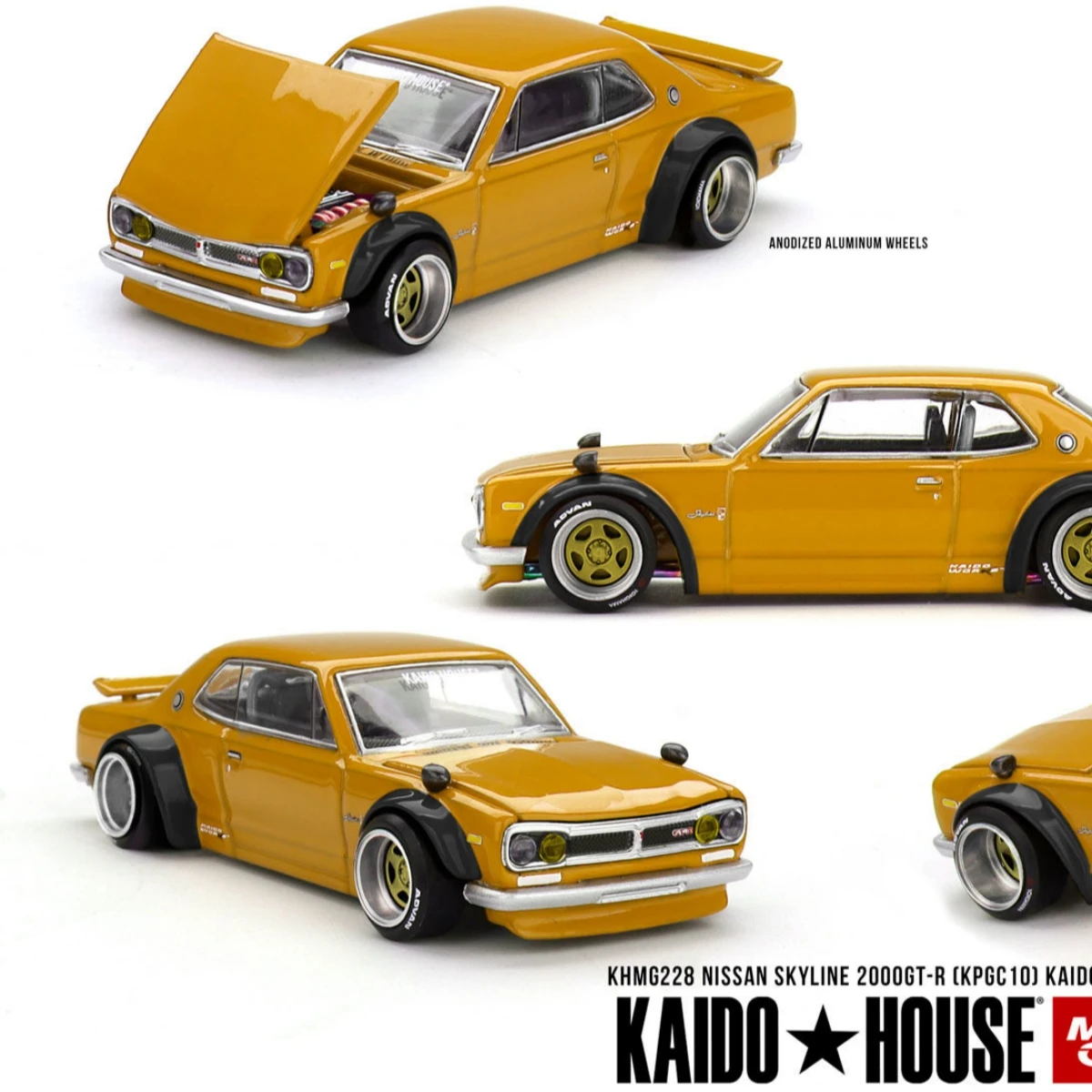 

Модель автомобиля Kaido House+MINIGT TSM 228 1:64 Skyline2000 GTR из литого металла
