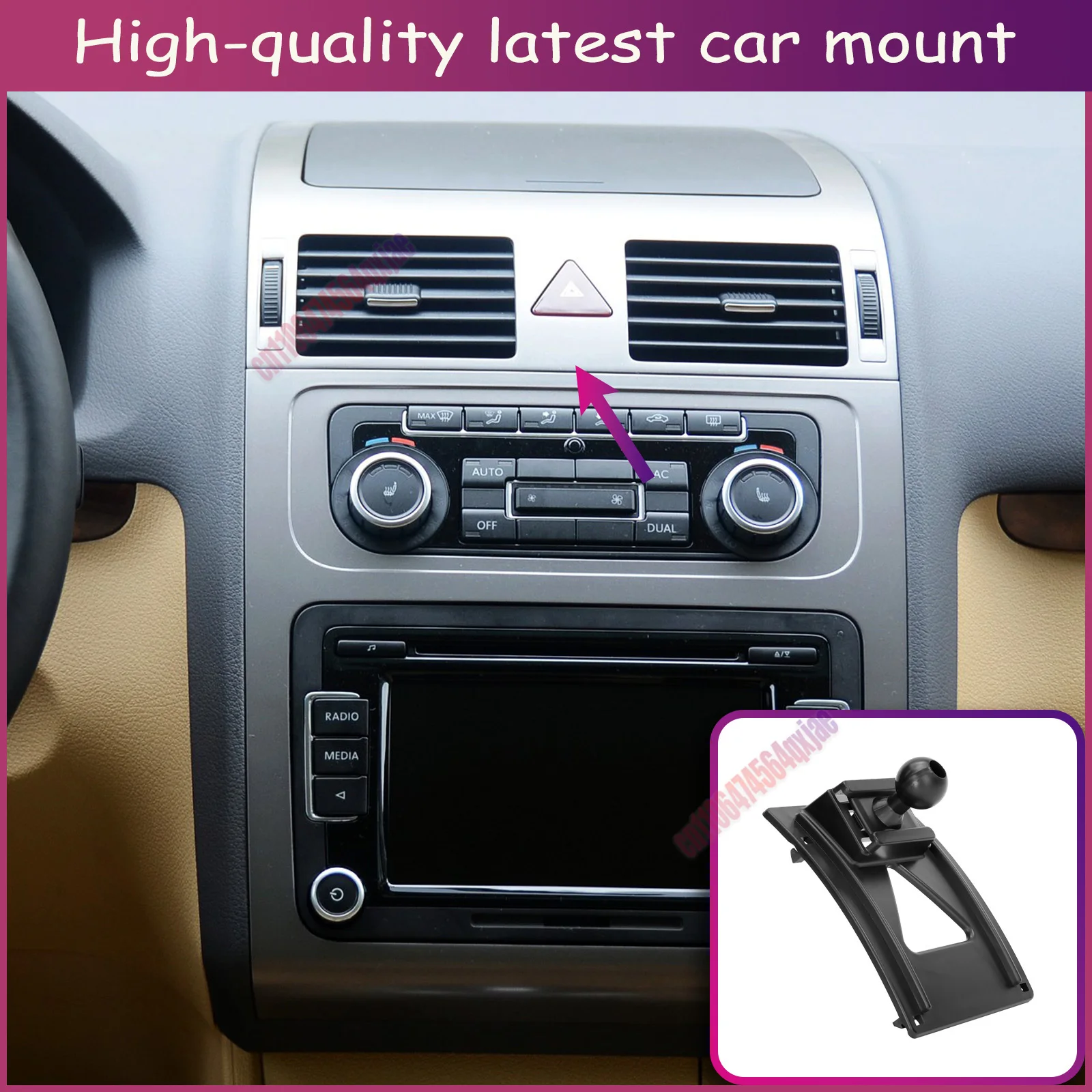 

For VW Touran 2003-2013 Vehicle-Specific Fixed Bracket Base Special Wireless Charging Smart Charging Holder
