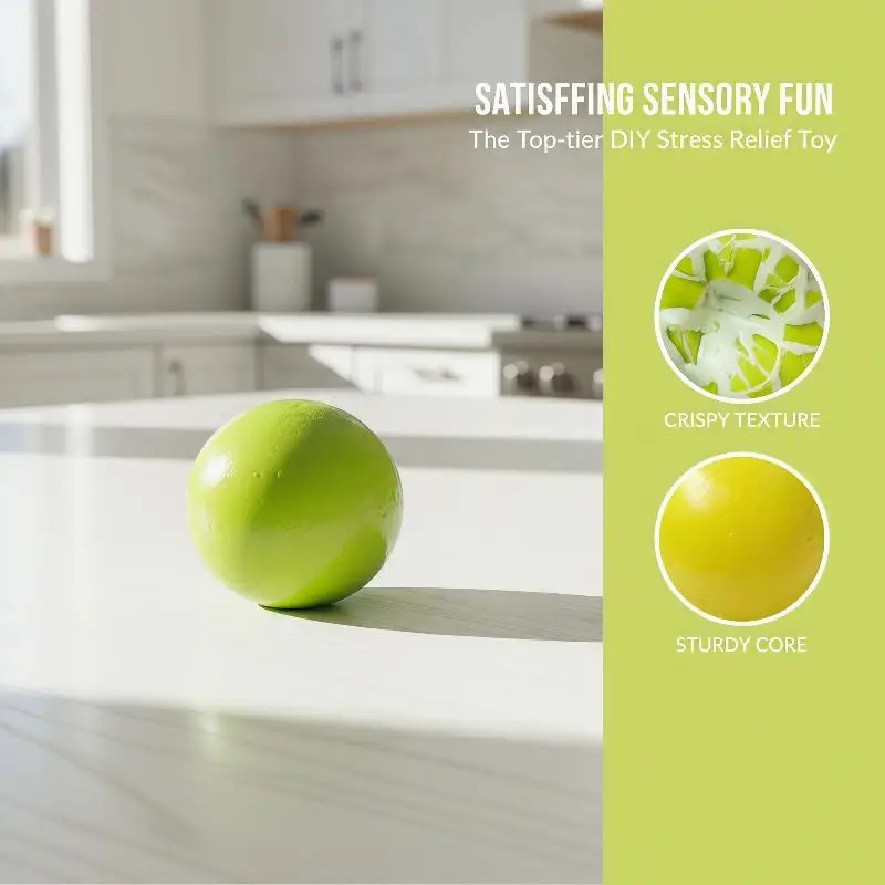 1Pcs Slow Rebound Wax Skin Squeeze Toy Stress Balls For Kids Adult Quiet Sensory Fidget Toys Soothing Relieving Stress