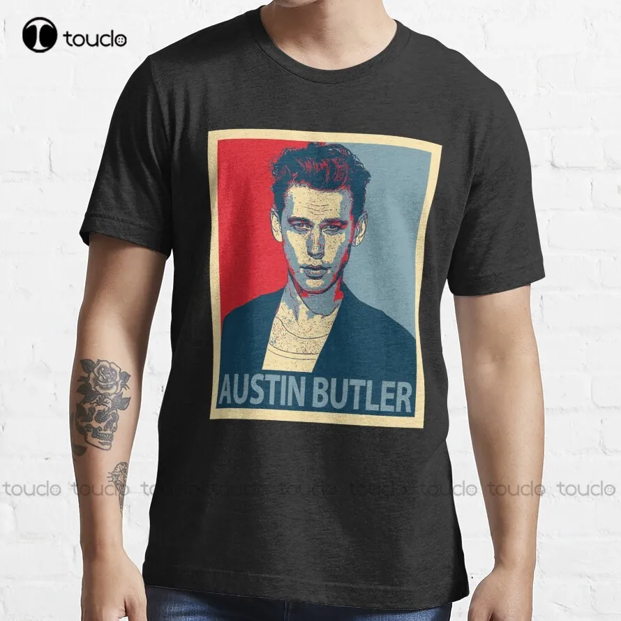 Austin butler camiseta das mulheres camisa branca de alta qualidade bonito elegante adorável kawaii dos desenhos animados camisetas de algodão doce Xs-5Xl unisex