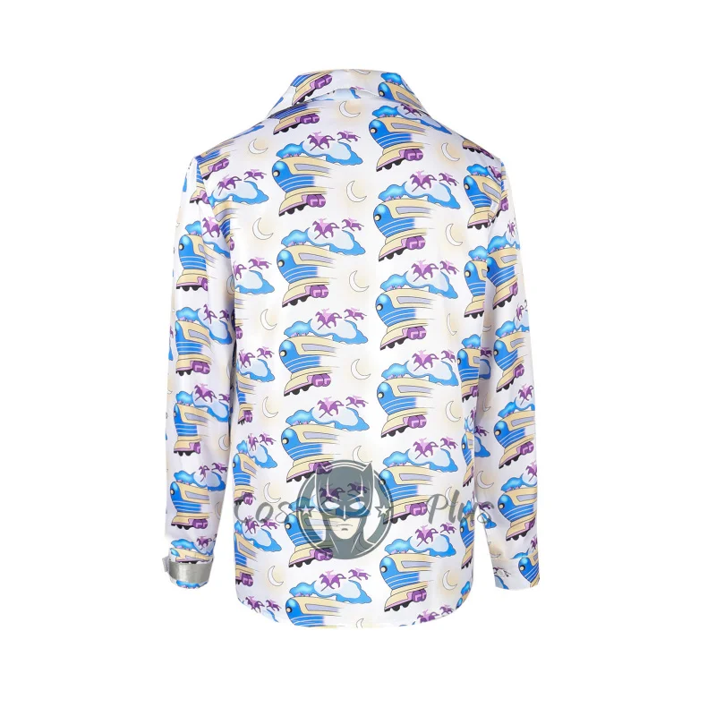 الدكتور إيميت براون تأثيري حلي فيلم الكبار الرجال هاواي يتوهم قميص مطبوع هالوين كرنفال بركة حفلة الشارع الشهير