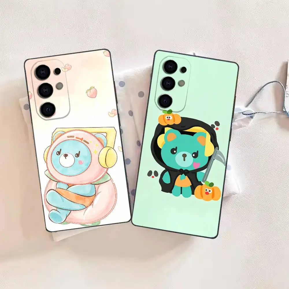 Cute Anime Mascot G-GMMTV Phone Case For Samsung S26,25,24,21,22,21,20,10,9,8,7,6,Ultra,Plus,Fe, Lite Black Cover