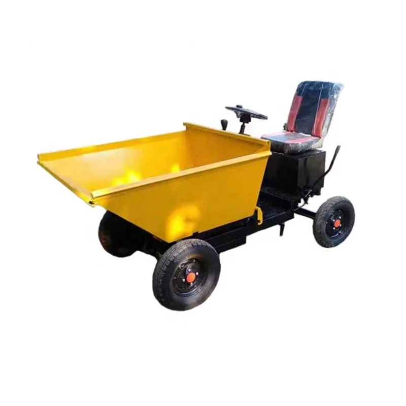 Construction site interior decoration farm small volume four-wheel drive electric dump truck