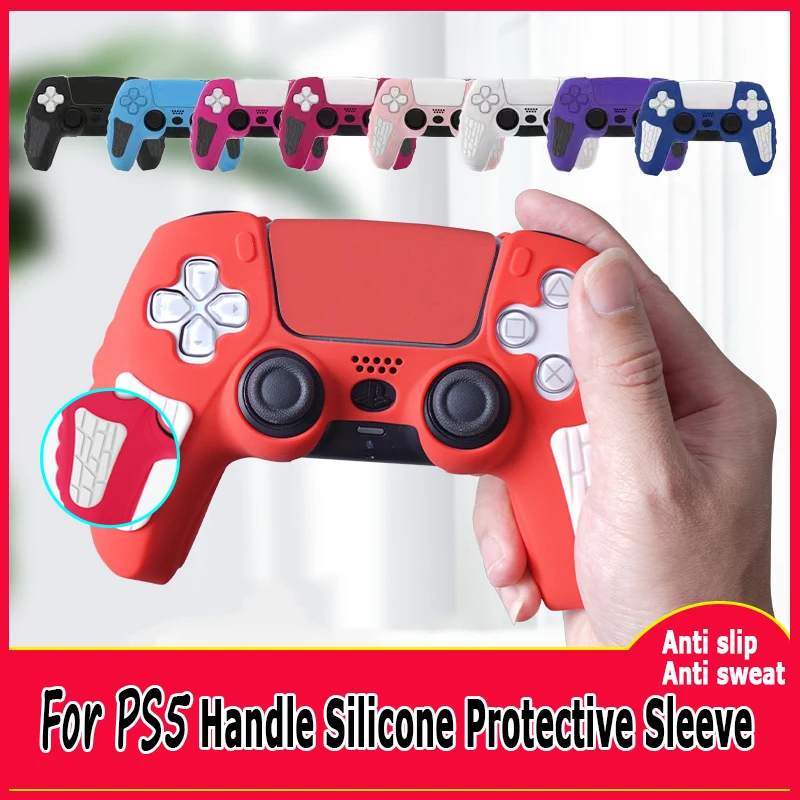 For PS5 Handle Skin Cover Soft Silicone Protective Case For Sony Playstation Dualsense 5 PS5 Controller Thumb Stick Grip Cap