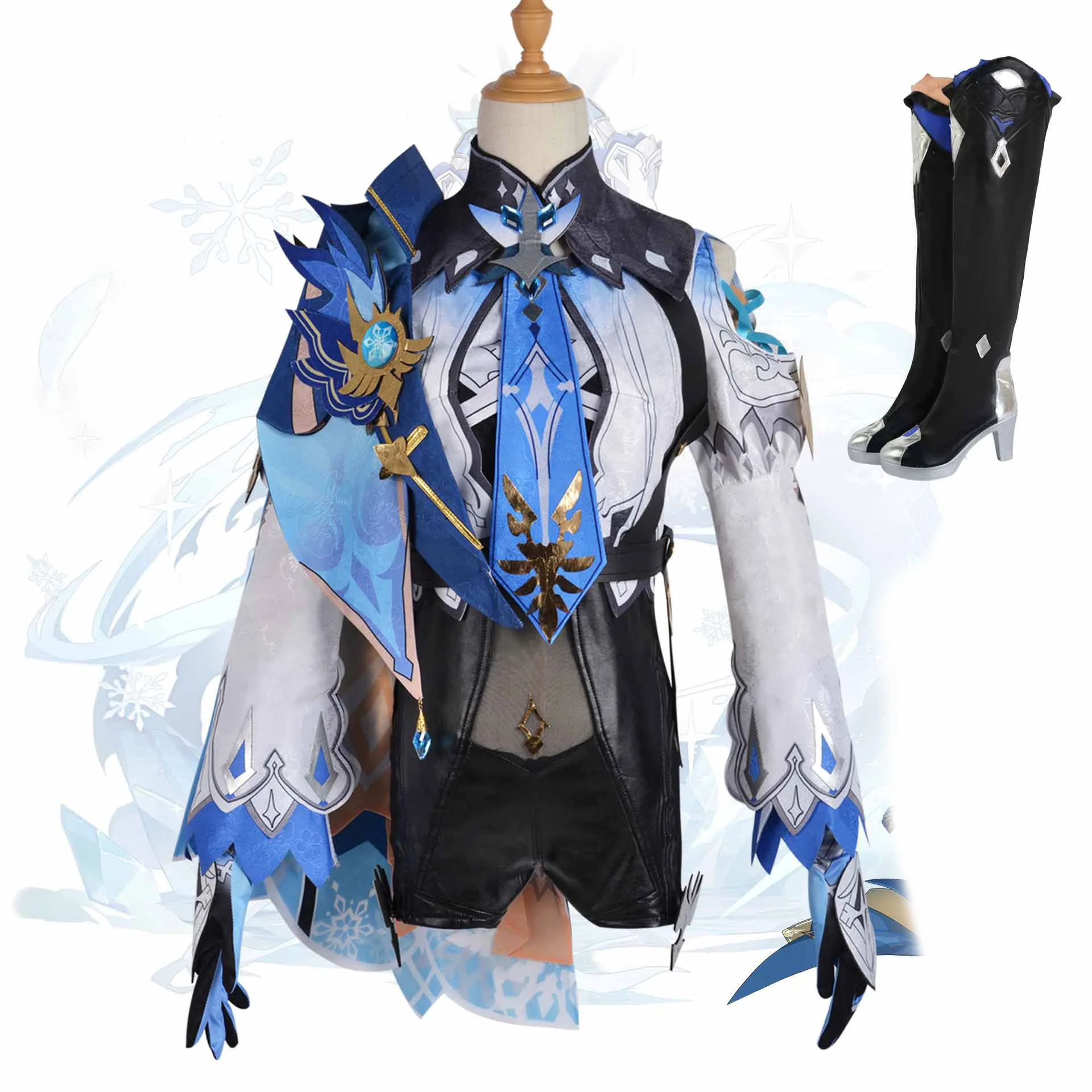 

Genshin Impact Knights of Favonius Eula Lawrence cosPlay costume Game Animation anime costume