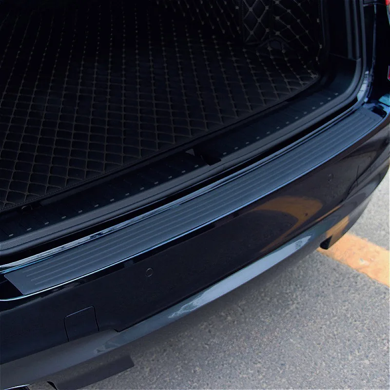 Universal ​Rear Bumper Guard PVC Rubber Protector Strip Car Trunk Door Sill Plate Protector For Bumper Reinforcement Decoration