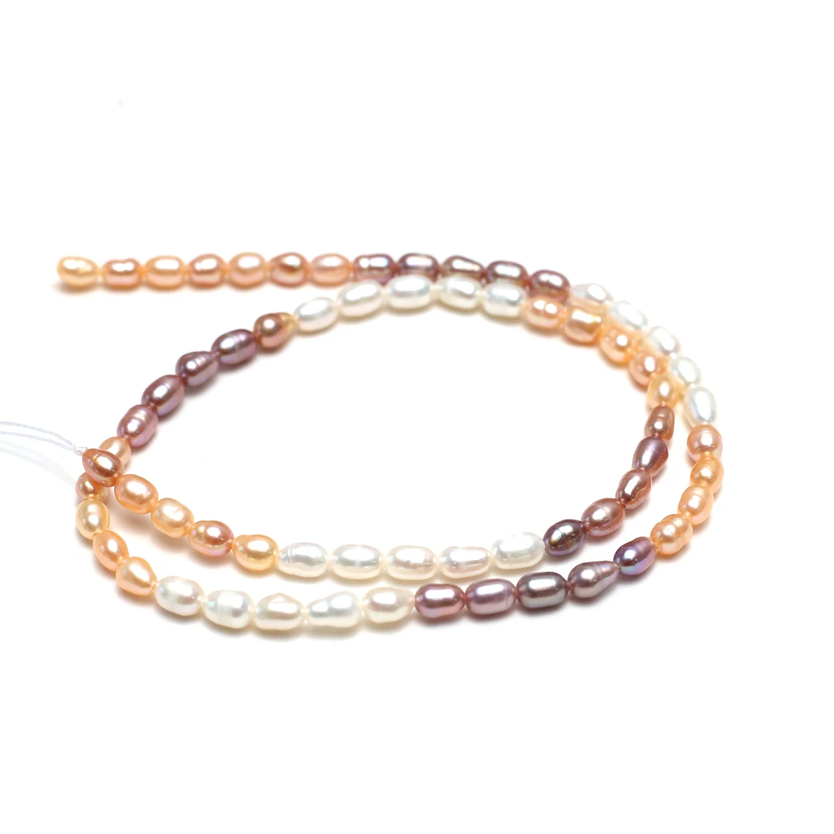 

3-4 мм 4А натуральный пресноводный жемчуг маленький рис бело-оранжево-фиолетовый свободные бусины ювелирные изделия сделать DIY ожерелье браслет женский подарок для женщин