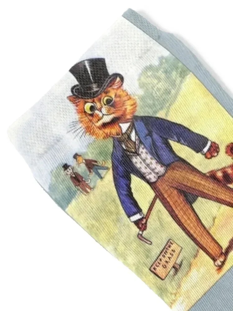 Fashion Cat by Louis Wain Socks winter gifts fashionable custom crazy Socks For Men Women's