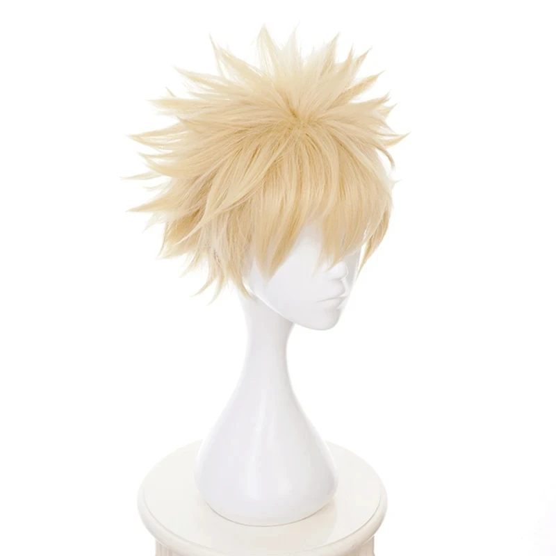 My Hero Academia Midoriya Izuku Bakugou Katsuki Bakugo Short Wig Cosplay Heat Resistant Synthetic Hair image 4