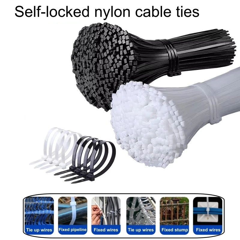 

Нейлоновые кабельные стяжки, самоблокирующийся проволочный ремень на молнии для садоводства, домашнего офиса, растений, ветки сельскохозяйственных деревьев, крепежный комплект