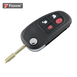 YIQIXIN Remote Car Key Shell For Jaguar X-Type S-Type XJ XJR XKR XF XK XJ8 E 1999-2009 Smart Control Key Cover Pad Uncut Blade