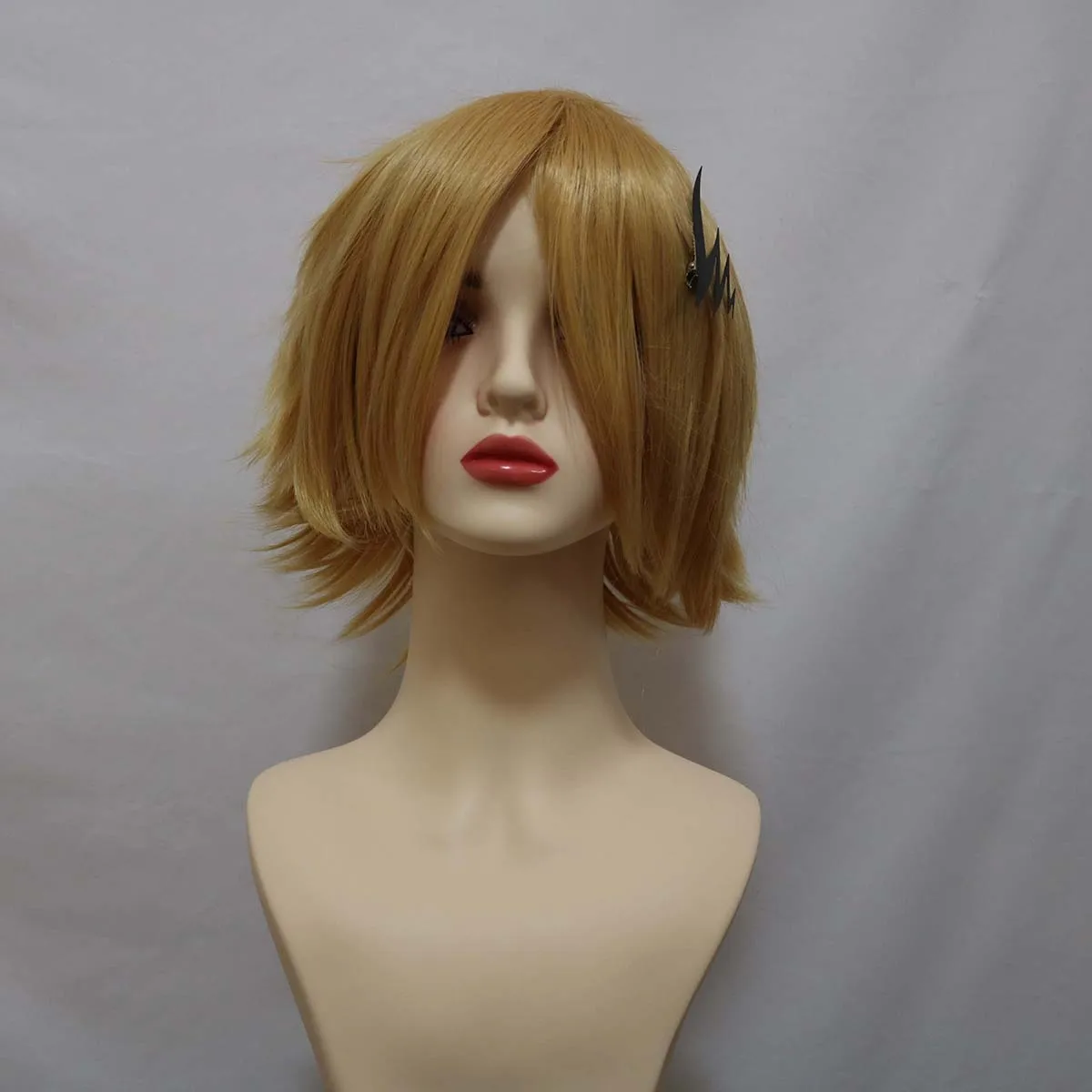 شعر مستعار للهالوين My Hero Academy Anime Denki Kaminari مع مشبك Lightning Bolt