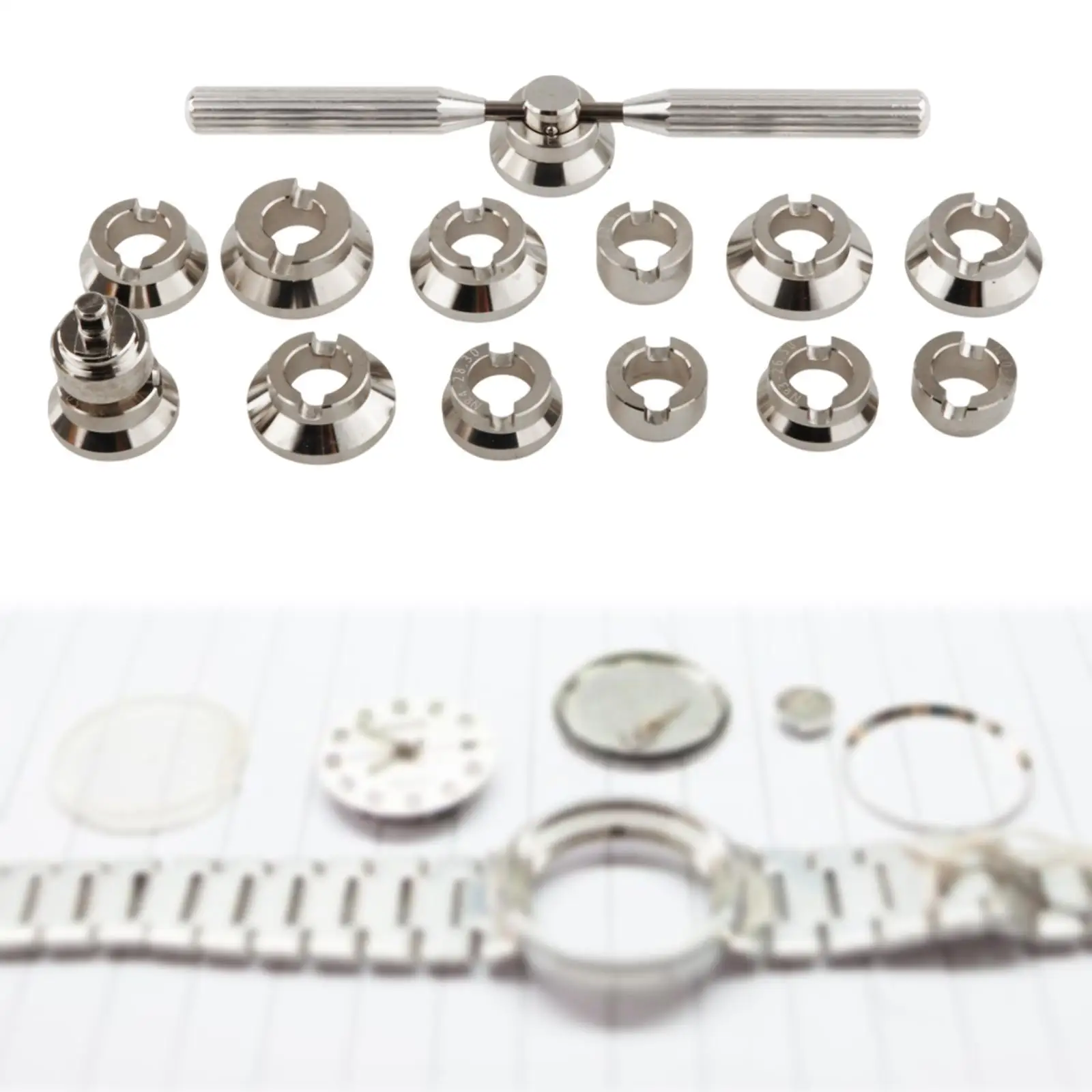 Professional Watch Back Case Opener Remover Tool Set with Dies for Watchmaker Watch Repair and Maintenance