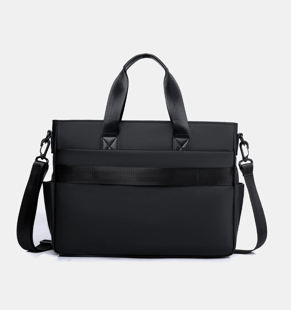 New Business Laptop Briefcase Handbag Multi‑Pocket Detachable Shoulder Strap Tote Pack for Office Work Commute Travel Use