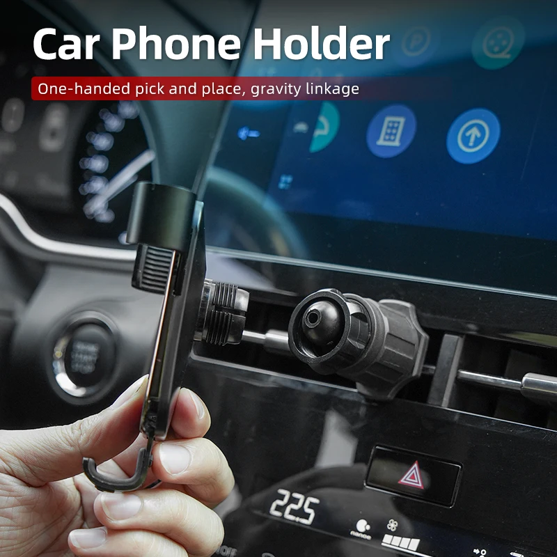 الجاذبية حامل هاتف السيارة السيارات تنفيس الهواء قاعدة تركيب مزودة بمشبك حامل هاتف الخليوي لكيا الروح Ceed سبورتاج ريو K5 أوبتيما سيراتو Proceed Venga #4