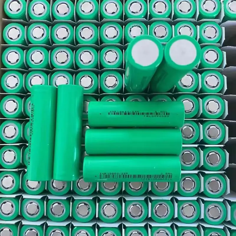 INR18650-25P Type 2500mAh 3.7V 20A 30A High Drain 18650 Unprotected Flat Top Li-Ion Cell For Power Tool Flashlight RC Model DIY
