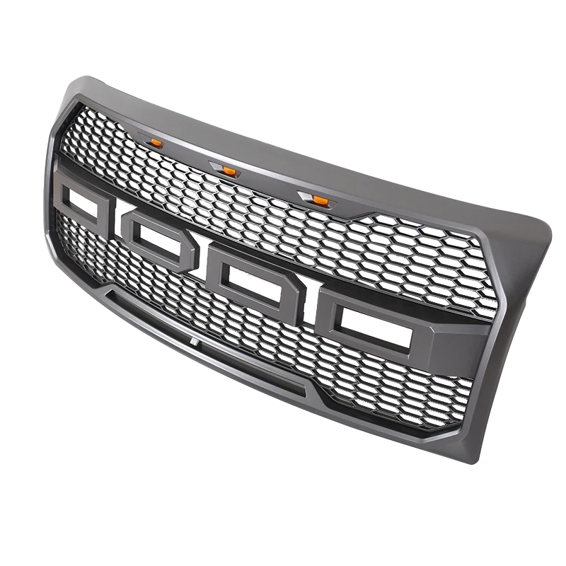 ABS Plastic Front Grille with LED Lights Fit for F150 2009-2014