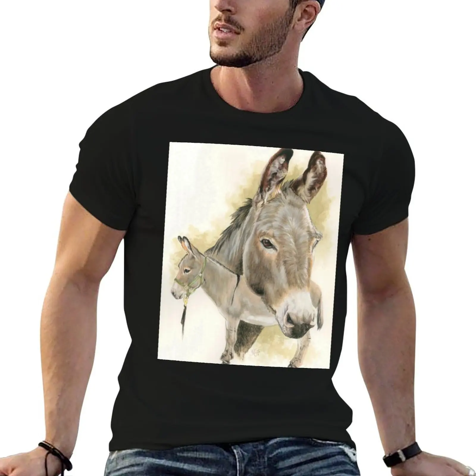 

Donkey T-Shirt man t shirt graphic t shirts for man graphic vintage man t shirt luxury T-Shirt