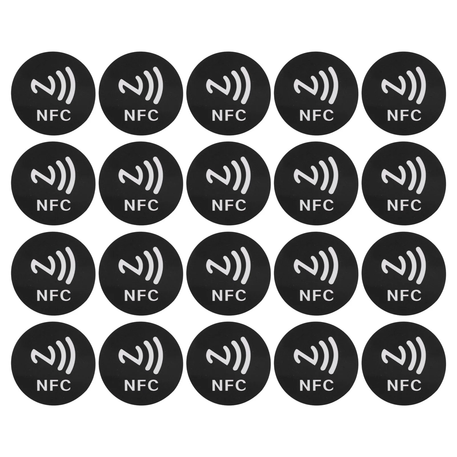 20pcs NFC Stickers 125KHz Anti Interference ID Phone NFC Sticker for Access Control Home Assistant