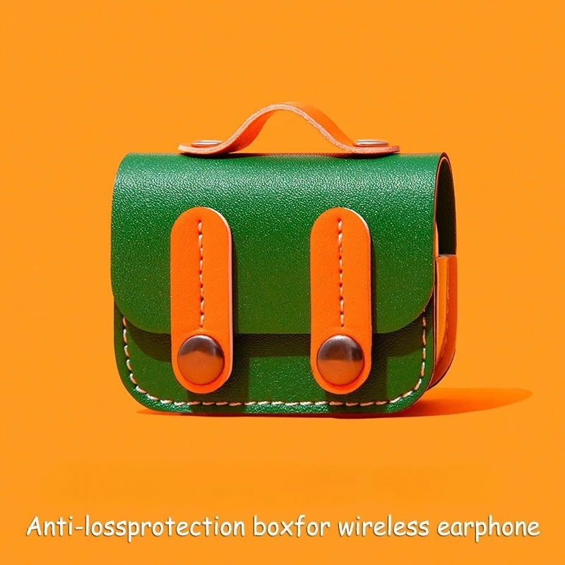 

Creative Leather AirPods Case Anti-Scratch, Korean Style Decorative Protective Cover with Fashion Design for AirPods Pro/3/2