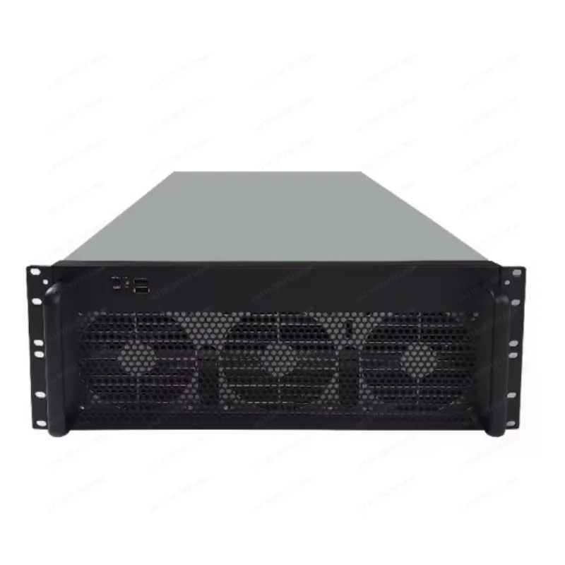 4U Multi-GPU Mining Rig Case, Support 6/8 GPU Rackmount Server Chassis with High-CFMs Cooling Fan for IDC Industrial PC