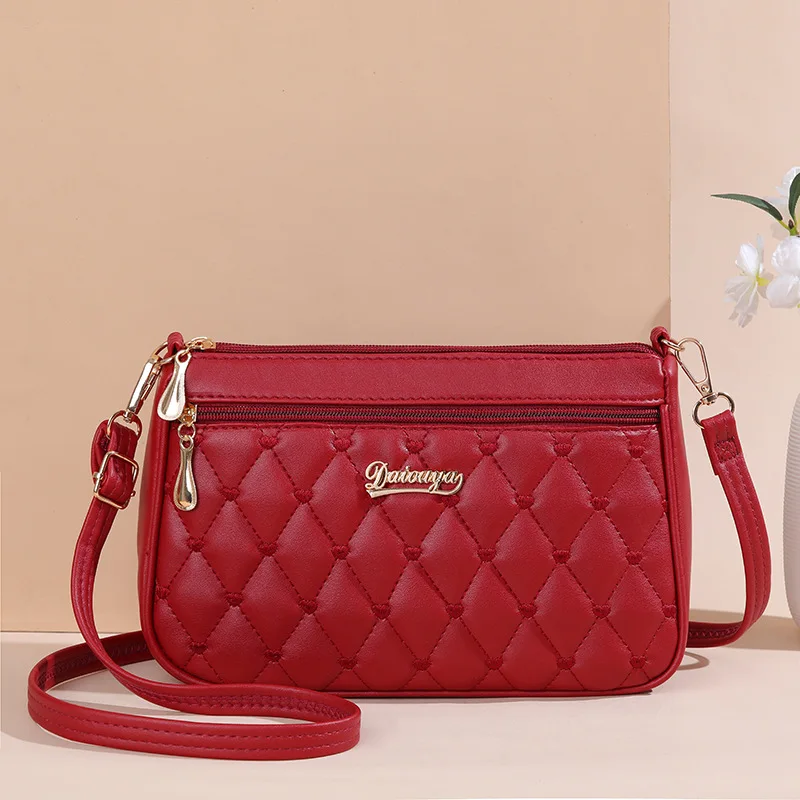 Borduren Messenger Bags Dames Leren handtassen Tassen voor dames Sac a Main Dames haarbal handtas
