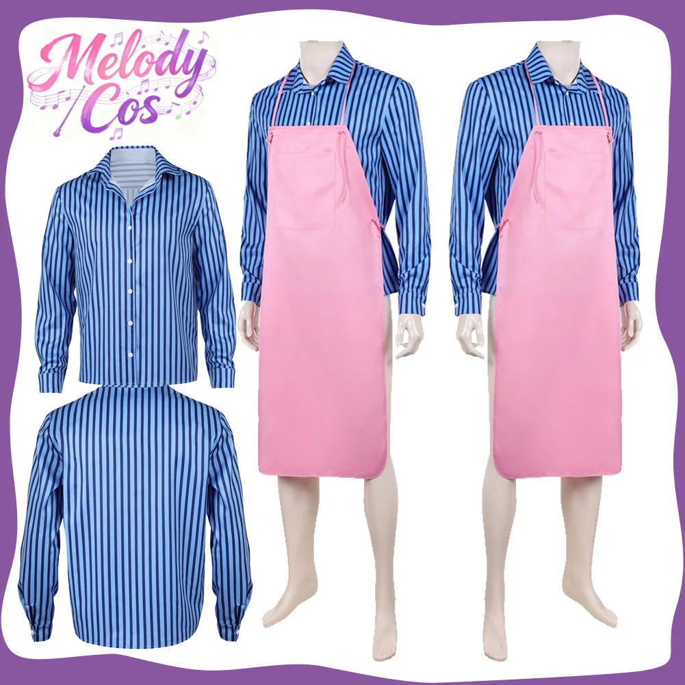 

Sanji Cosplay Shirt Apron Fantasy Movie Navigator Roleplay Men Costume Halloween Carnival Disguise Party Dress Up Clothing Suits