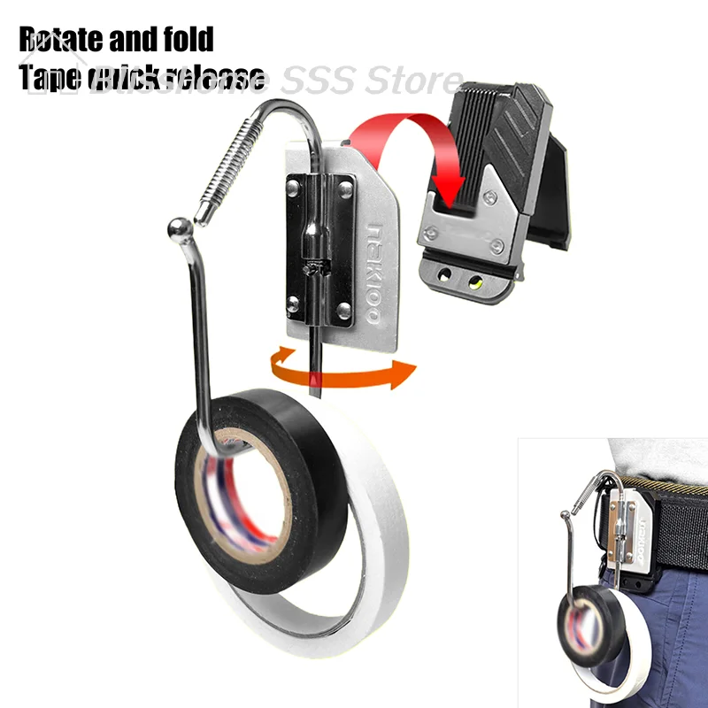

【S】High Quality Tool Specific Quick Hanging Buckle Universal Waist Insulation Tape Folding Hanging Buckle Tool Hook