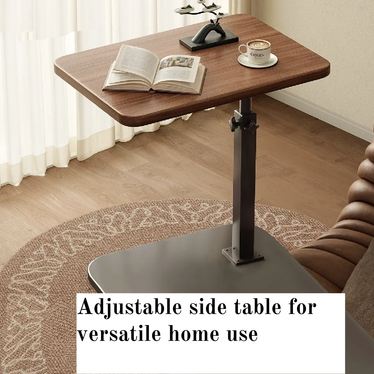 Portable Adjustable Folding Side Table/Laptop Desk, for Home Office, Coffee Table, Bedside Sofa, Office Reception Area, Mother's