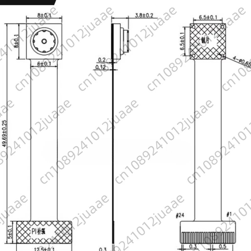 Global exposure low-power SC031GS DVP optical flow positioning high-speed frame rate camera module