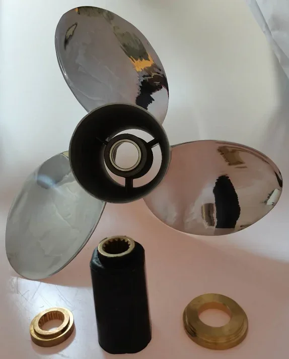 16X19 R/L Stainless Steel  Propeller 3 Blades Boat Prop  Interchangeable  OUTBOARD PROPELLER MARINE PROPELLER