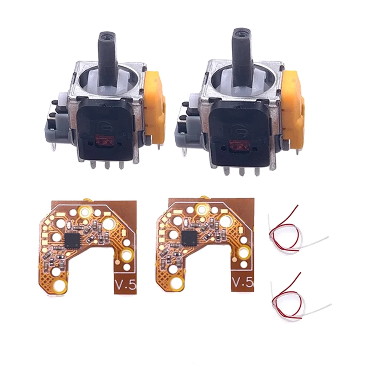 2PCS Hall Joystick+Calibration Board for PS4 Gamepad Hall Effect & Hall Joystick Center/Outer Ring Calibration