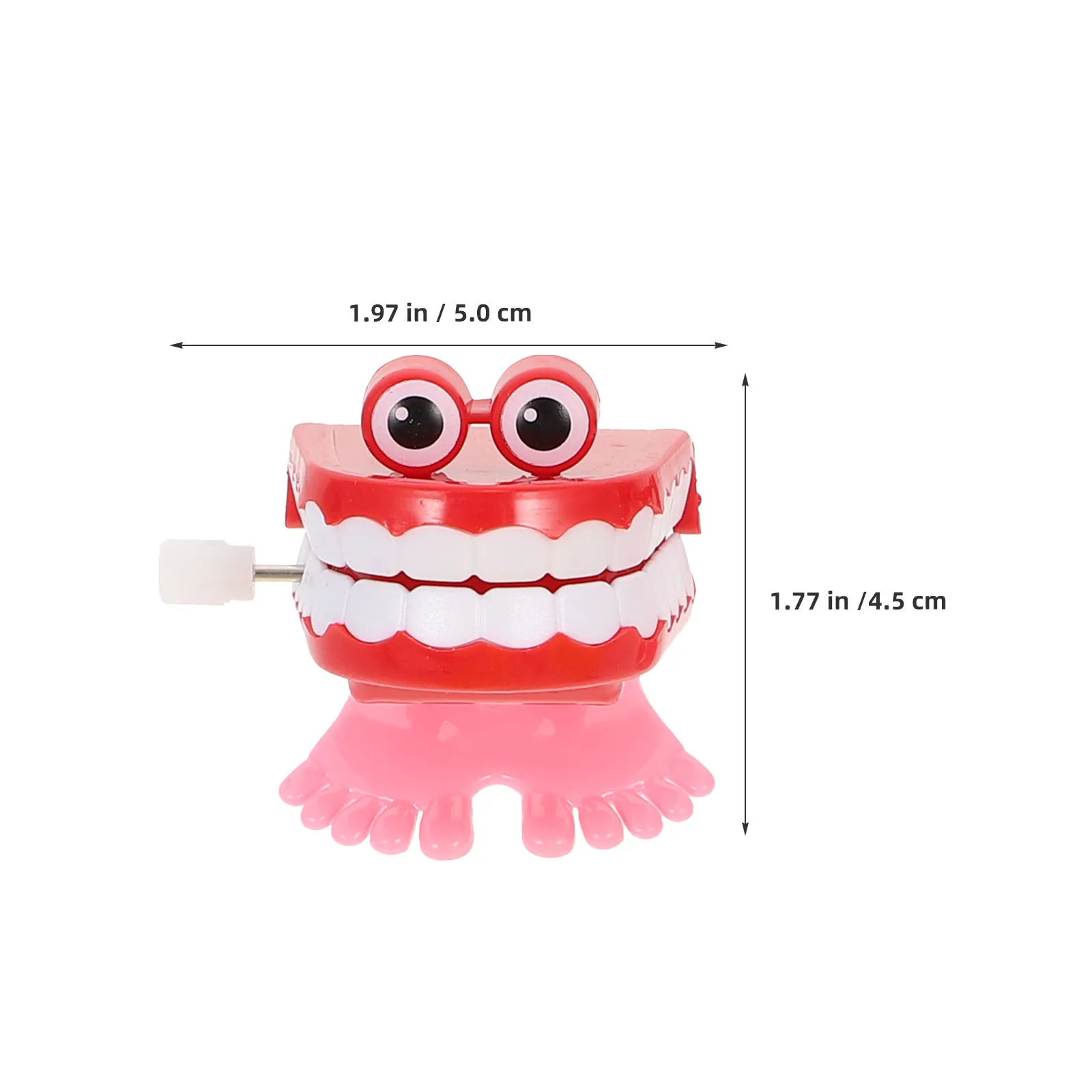 6Pcs Chattering Teeth Halloween Wind-Up Jumping Eyes Gag Party Favor Birthday Novelty Holiday Wind Up Toys Windup Toys