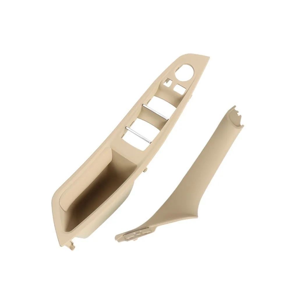 For BMW 5 Series F10 RHD Interior Door Handle 7 Pcs Set Right Hand Drive Window Switch Cover Trim 51417225874 5