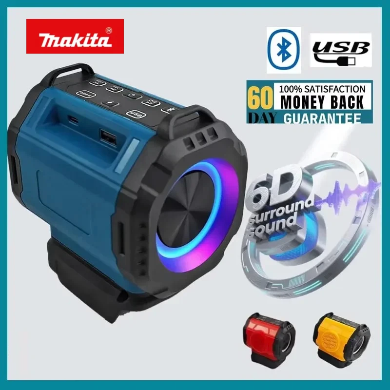 

Makita Bluetooth Speaker USE USB Type-C Port Charge Player Loudspeaker Amplifier For 18V 20V Battery