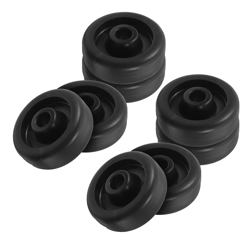

8pcs Fitness Equipment Roller Replacement Wheels Durable Plastic Caster Pulley Gym Treadmill Bicycle Wheel Versatile Use Easy