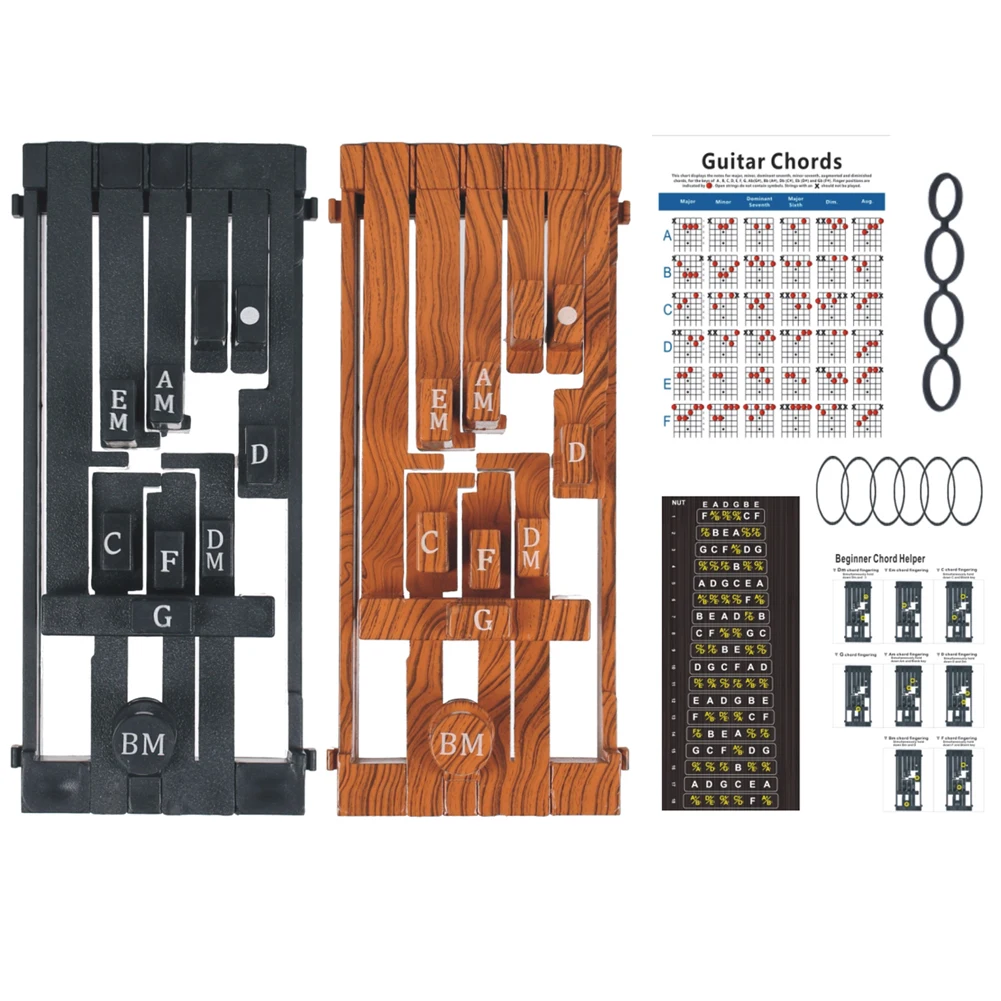 Guitar Aid Chords Trainer Guitar Practice Tool Practitioner Chord Booster Accessories for Beginner Kids Adults Chord Practice