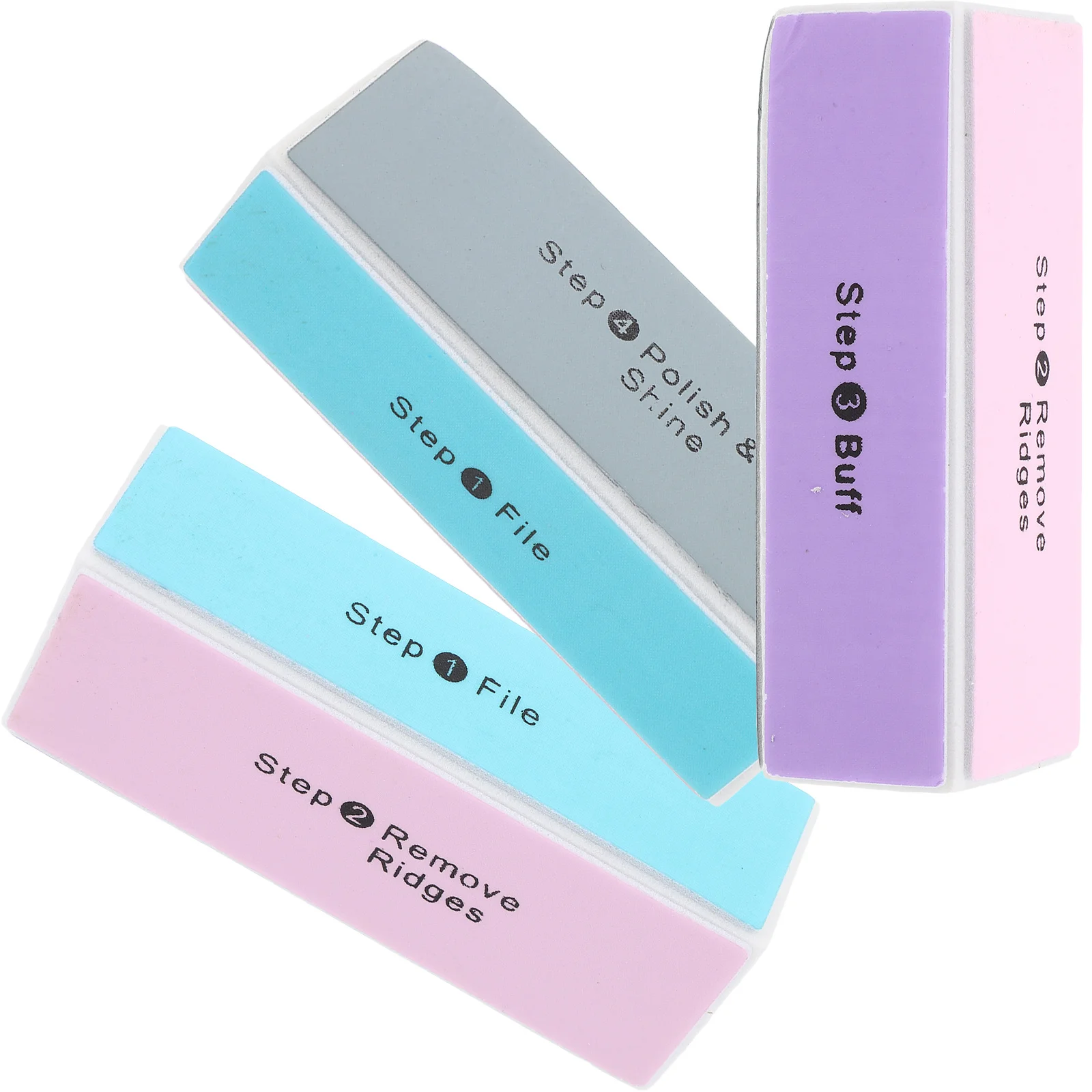 3 قطع من ملفات تلميع الأظافر، أدوات تزيين الأظافر لتشكيل إزالة الصنفرة مناسبة للاستخدام المنزلي في الصالونات