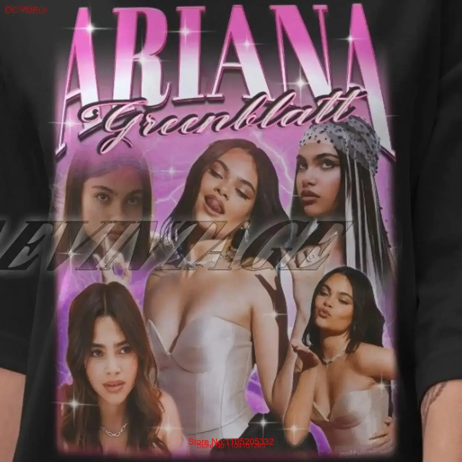 Limited Ariana Greenblatt Vintage T Shirt Retro 90s Fan Homage vintage Washed Stylish Breathable designer clothes graphic