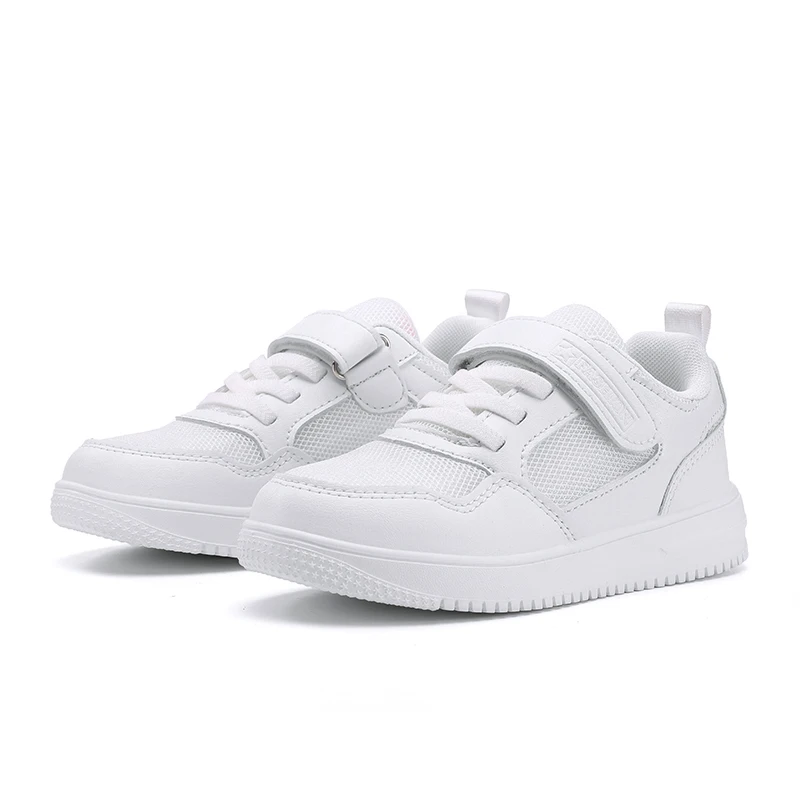 

New Boys Girls Child's Students School Black White Sneakers Breathable Kid's Walking Running Tennis Sports Trainers 4 Seasons
