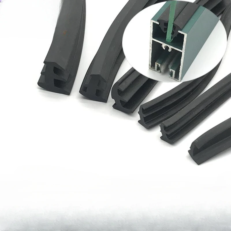 20m Aluminum alloy door and window sealing strip rubber strip fixed 9073 window glass gap bead