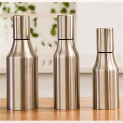 500ml/750ml/1000ml Stainless Steel Olive Oil Dispenser Leakproof Oil Vinegar Pourer Bottle for Kitchen Accessories Oil Bottle