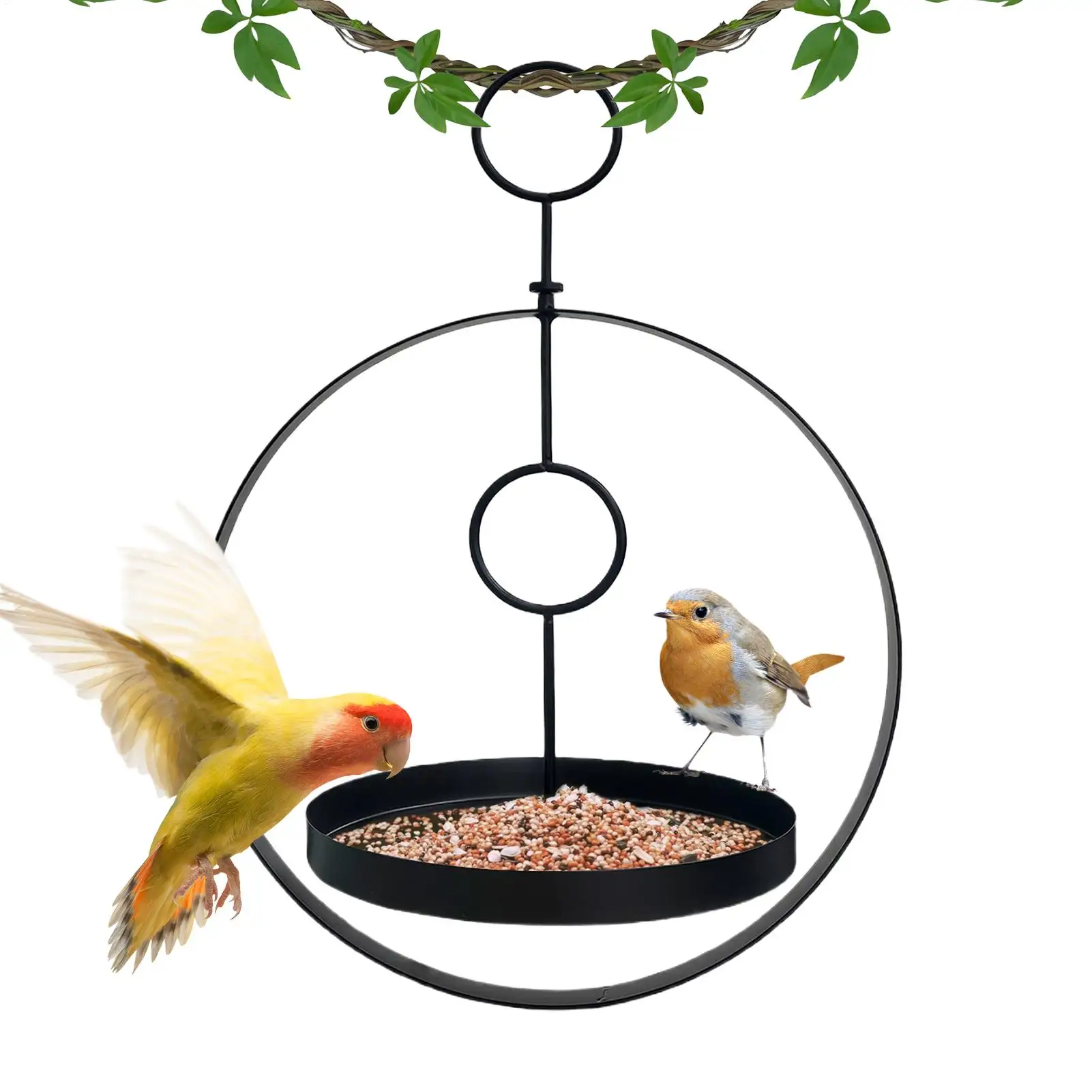 

Hanging Bird Feeder Outdoor Bath Tray Bird Water Drinker Outdoor Feeder Garden Yard Decoration Plastic Bird Feeder Pet Supplies