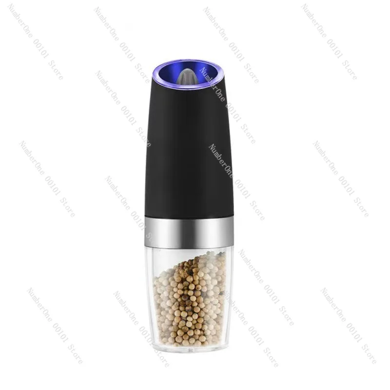 Electric pepper grinder, gravity-sensitive seasoning grinder