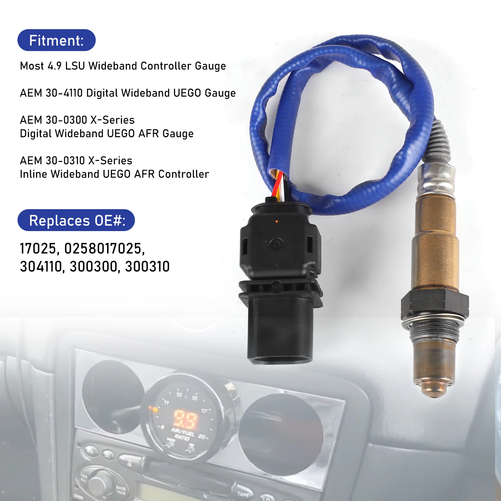 

Для LSU4.9 O2 UEGO автомобильный лямбда широкополосный датчик кислорода для PLX AEM 30-2004 30-4110 30-0300 0258017025 AFR датчик соотношения воздуха и топлива