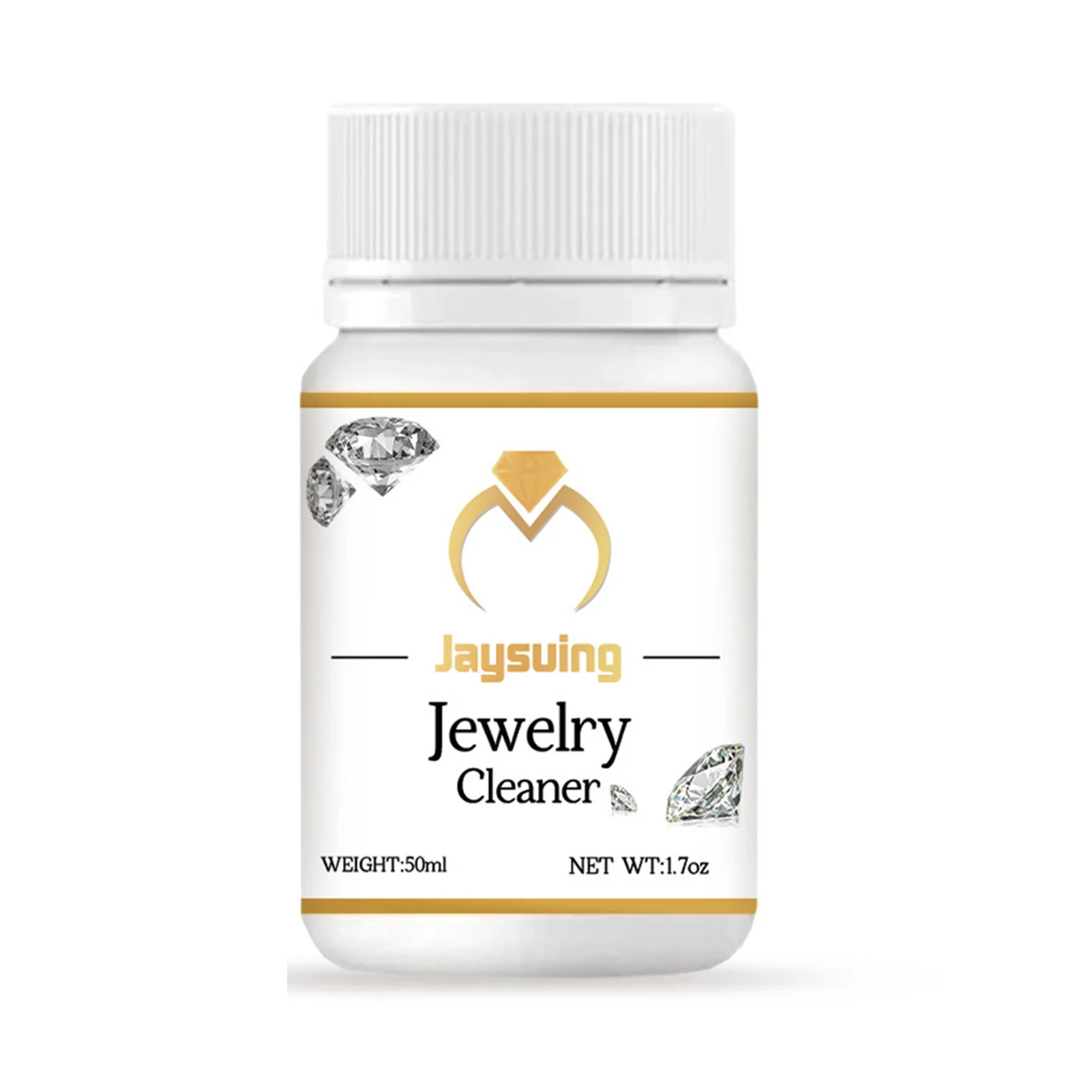 Jewelry Care Cleaning Solution Earrings Diamond Jewelry Cleaner for Gold & Silver Rings Diamonds