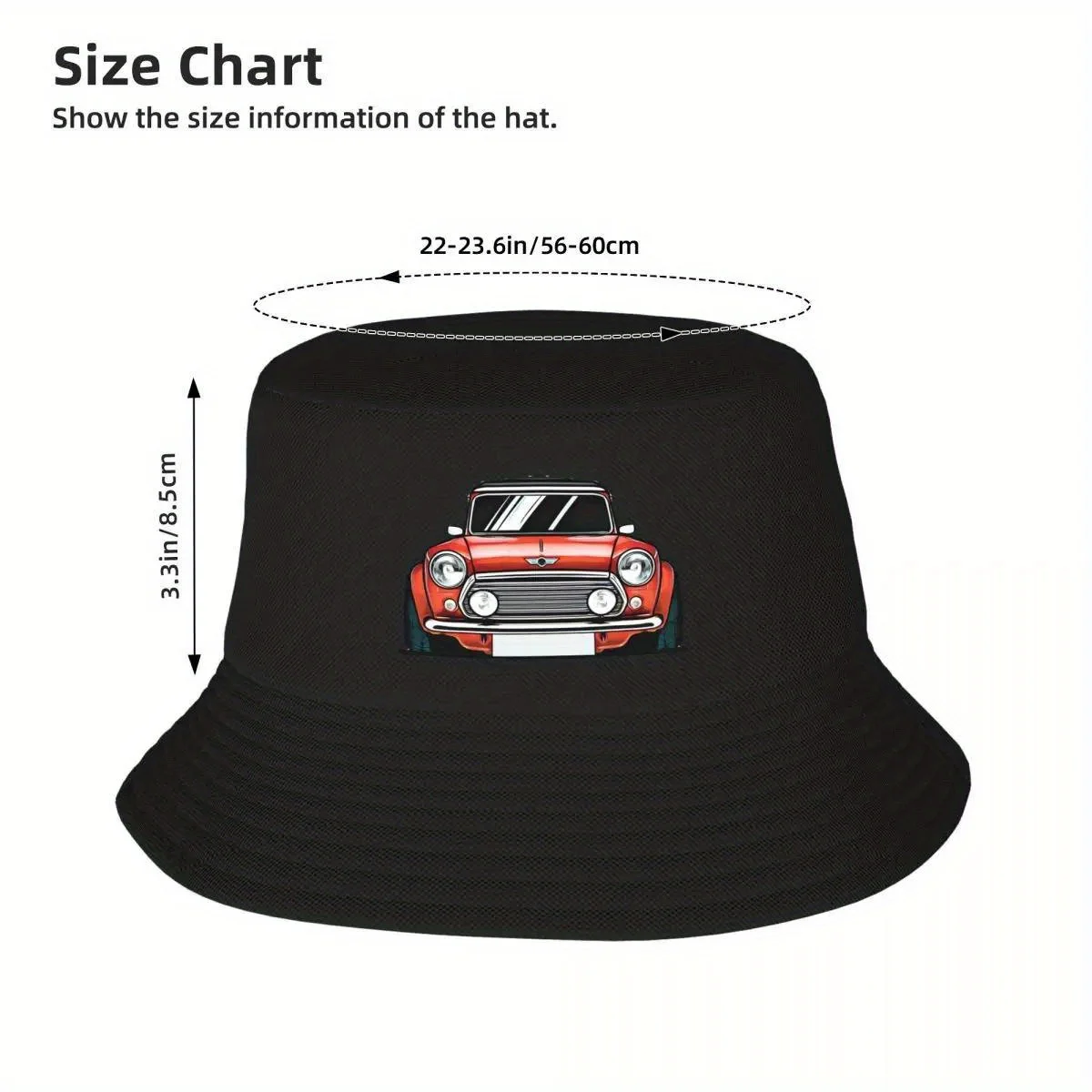 Nowa czapka typu bucket hat z motywem klasycznej brytyjskiej marki samochodowej Cooper S, model 2025, męska czapka z daszkiem, czapka snapback, nowa czapka, czapki męskie i damskie.