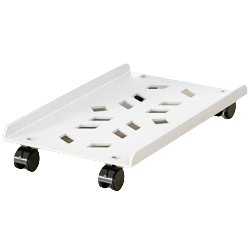 Mobile Computer Tower Holder CPU Stand Adjustable Computer Tower Stand With 4 Caster Wheels Under Desk Holder
