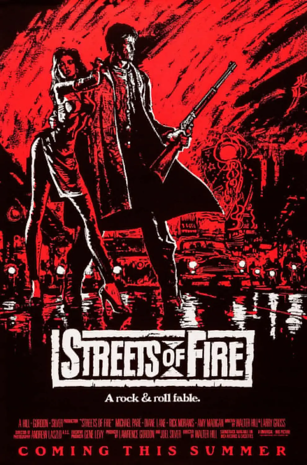 STREETS OF FIRE Movie Art Film Print Silk Poster Home Wall Decor 24x36inch